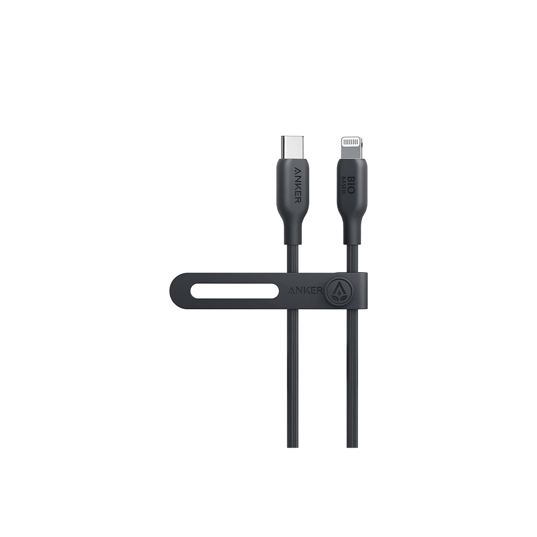 Anker 542 USB-C To Lightning Cable Bio-Based 3ft - Black in Qatar Anker 542 USB-C To Lightning Cable Bio-Based 3ft - Black in Qatar
